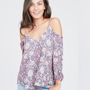 OCTAVIA Boho Cold Shoulder Top